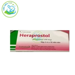 Heraprostol 100mcg - Hộp 3 vỉ x 10 viên